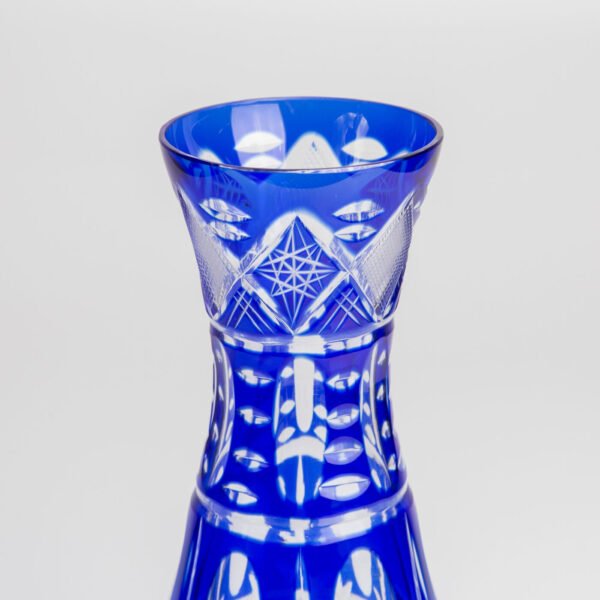 Vaso em cristal lapidado azul - Imagem 6