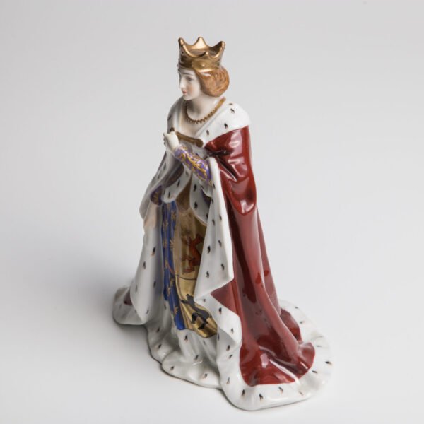 Escultura Em Porcelana Passau Bavária - Rainha - Imagem 3