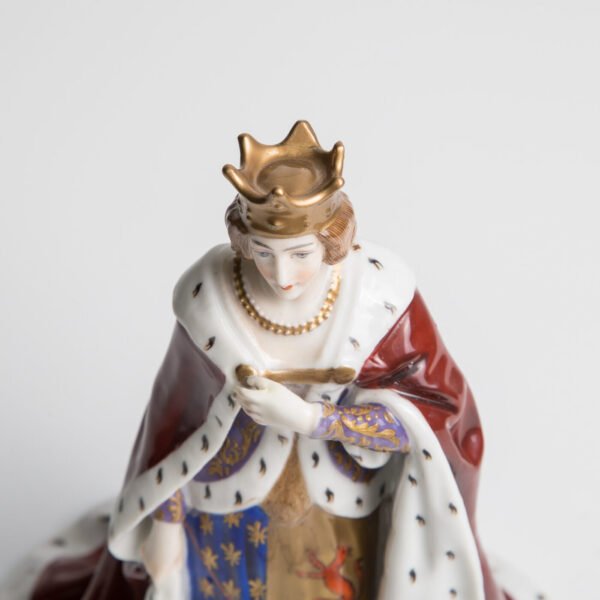 Escultura Em Porcelana Passau Bavária - Rainha - Imagem 11