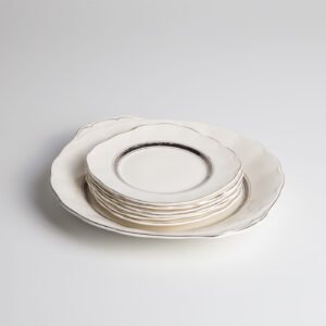 Conjunto Para Bolo Em Porcelana  Creampetal - Grindley England