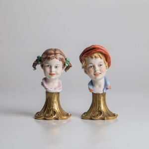 Par De Bustos De Crianças - Capodimonte