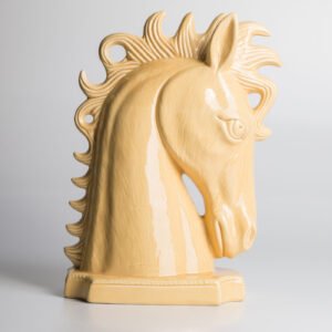 Busto Em Cerâmica - Cavalo