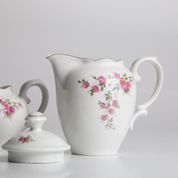 Conjunto De Bule E Leiteira Em Porcelana Renner - Imagem 6