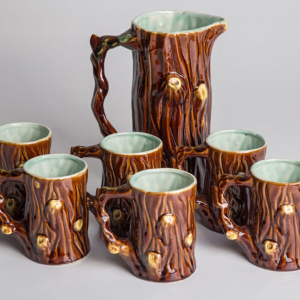 Conjunto De Jarra E Canecas Em Cerâmica - Imagem 5