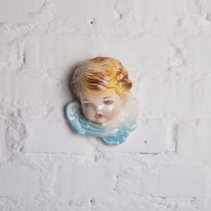 Escultura De Parede Em Cerâmica - Anjo Loiro