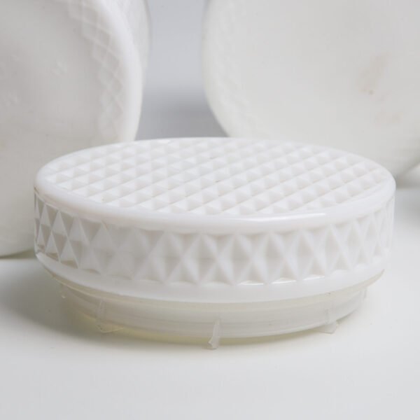 Par De Potiches Em Milk Glass - Imagem 5
