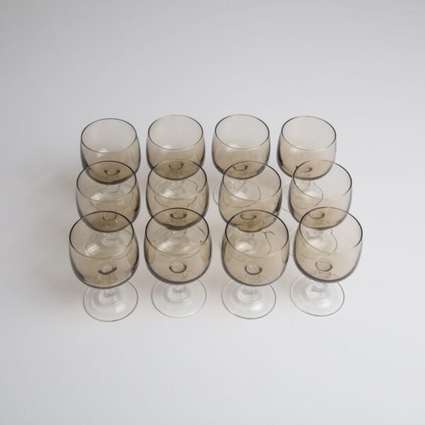Conjunto De Cálices Em Cristal Fumê - Imagem 5