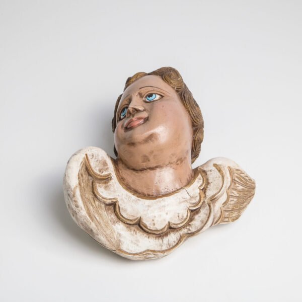 Anjo De Parede Em Madeira - Imagem 4
