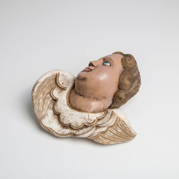 Anjo De Parede Em Madeira - Imagem 7