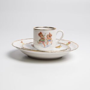 Conjunto De Xícara Pra Chá Com Prato Fundo Em Porcelana Schumann