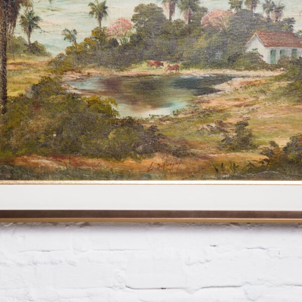 Quadro Em ÓLeo Sobre Tela De Nahlovsky - Cena Rural - Imagem 4