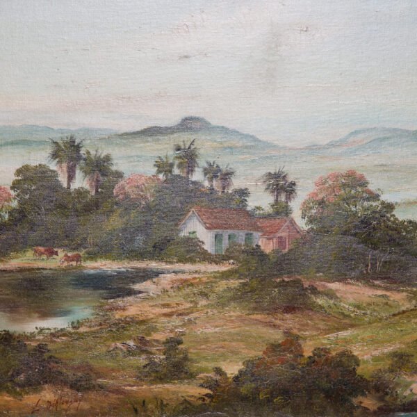 Quadro Em ÓLeo Sobre Tela De Nahlovsky - Cena Rural - Imagem 3