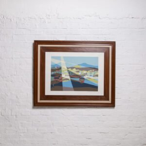 Quadro Com Gravura Assinada De Flávia Kato Zanandria