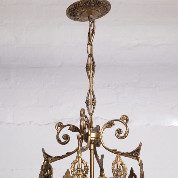 Luminária Pendente Em Bronze E Cristal - Imagem 5