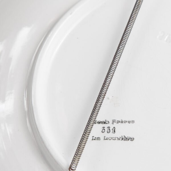Prato Decorativo Em Porcelana Boch Frères - Imagem 4
