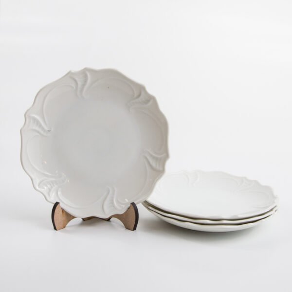 Conjunto De Pratos Para Bolo Em Porcelana - Imagem 2