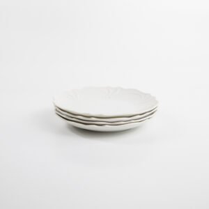 Conjunto De Pratos Para Bolo Em Porcelana