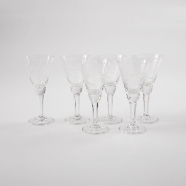Conjunto De Cálices Em Cristal Lapidado