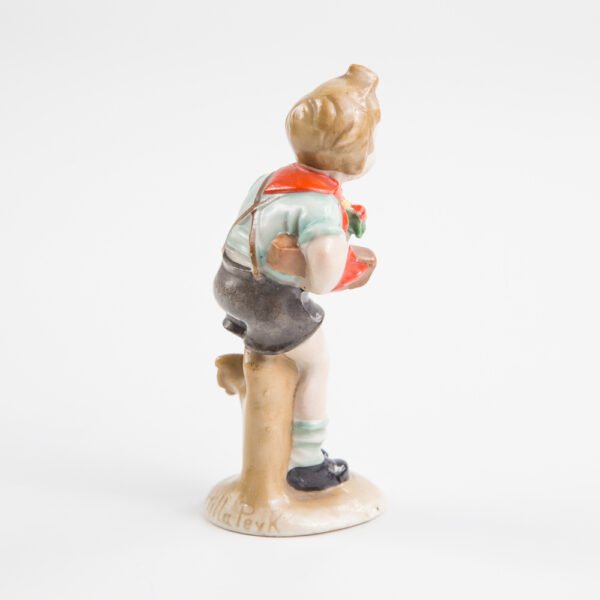 Escultura Em Porcelana Alemã Wagner & Apel Assinada Por Hilla Peyk - Imagem 5