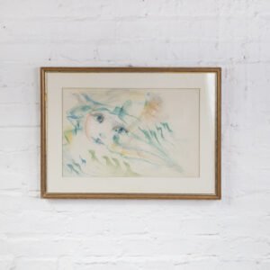 Quadro Com Pastel Oleoso Sobre Canson