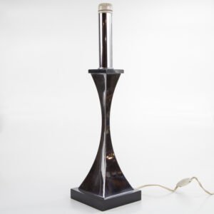 Abajur De Mesa Em Metal Cromado