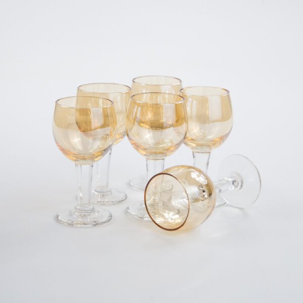 Conjunto De Cálices Em Cristal ÂMbar - Imagem 3