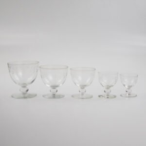Conjunto De Cálices Em Cristal Lapidado