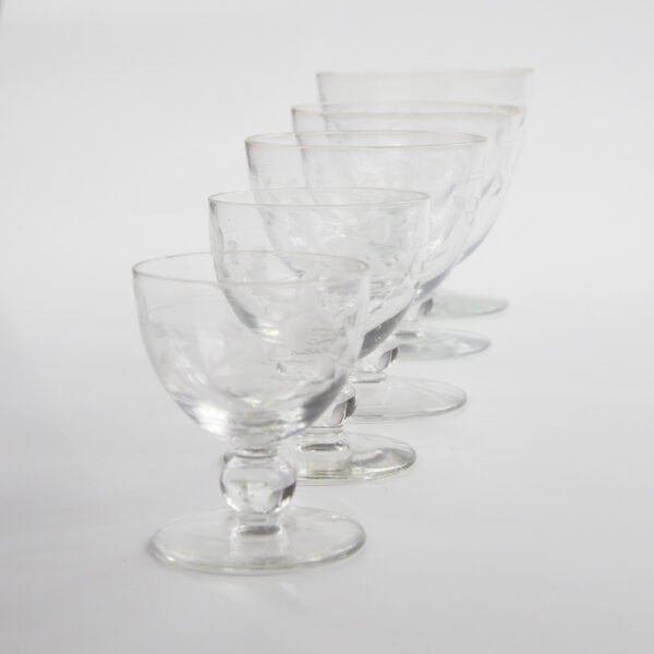 Conjunto De Cálices Em Cristal Lapidado - Imagem 2