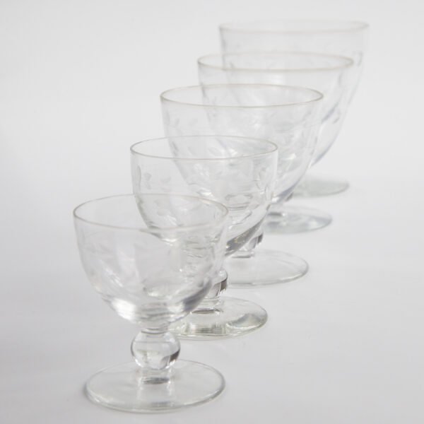 Conjunto De Cálices Em Cristal Lapidado - Imagem 3