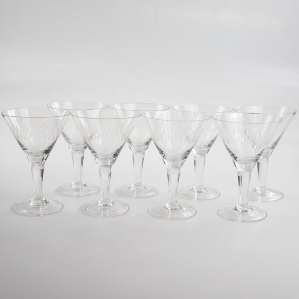 Conjunto De Taças Em Cristal Lapidado