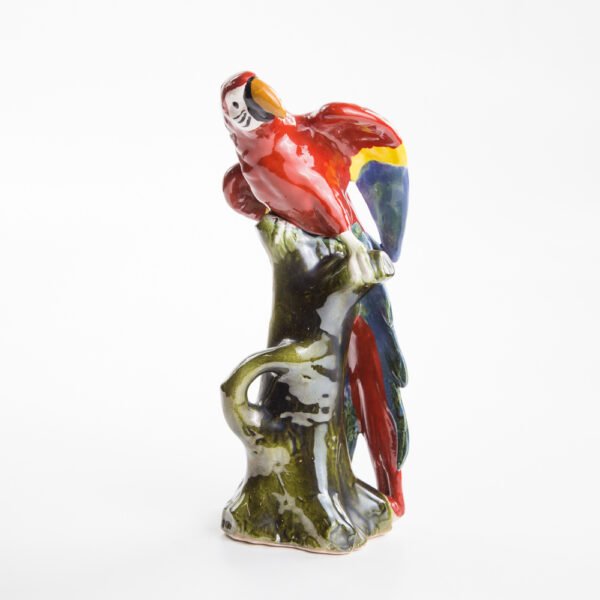 Escultura Em Faiança - Arara