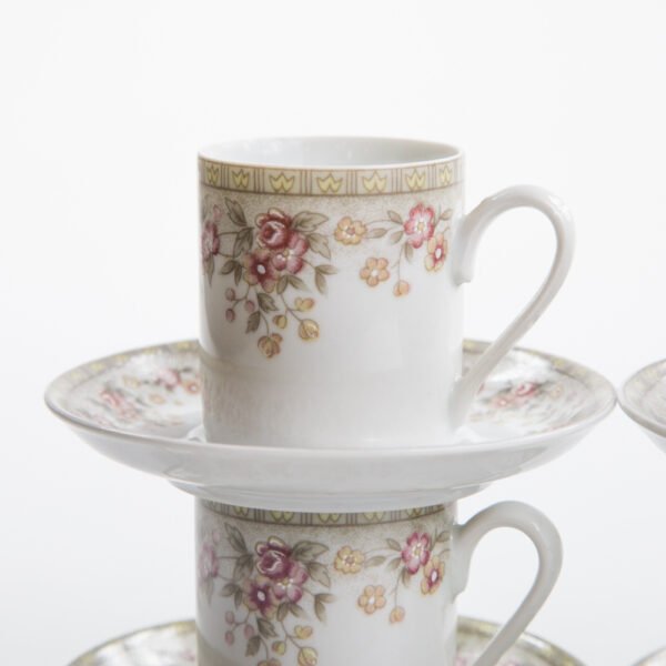 Conjunto De Xícaras Para Cafezinho Em Porcelana Real - Imagem 4