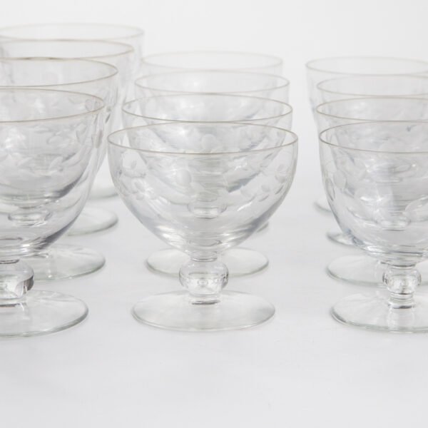 Conjunto De Cálices Em Cristal Lapidado - Imagem 4