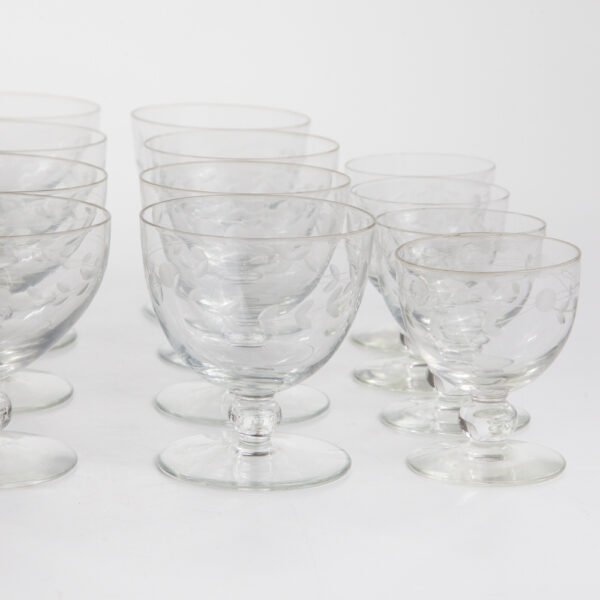 Conjunto De Cálices Em Cristal Lapidado - Imagem 5