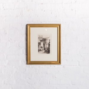 Quadro Com Desenho Em Nanquim