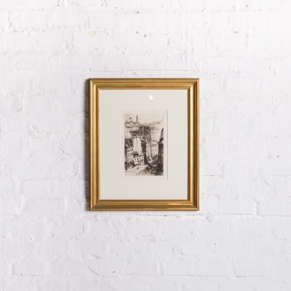 Quadro Com Desenho Em Nanquim