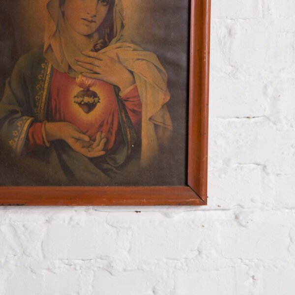 Quadro Com Impressão Antiga - Imaculado Coração De Maria - Imagem 4