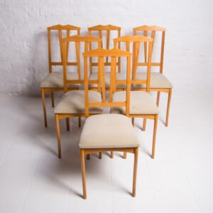 Conjunto De Cadeiras Em Madeira Marfim