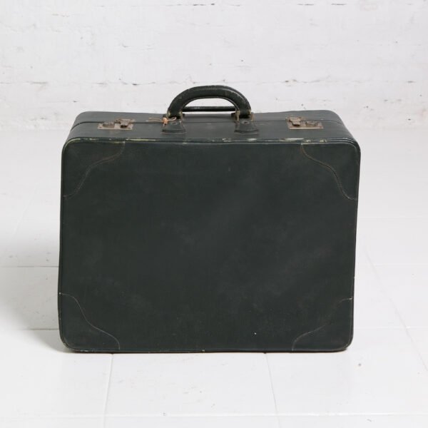 Mala Em Couro Com Capa Em Lona - Imagem 18