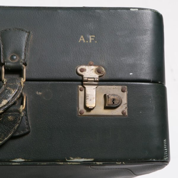 Mala Em Couro Com Capa Em Lona - Imagem 17