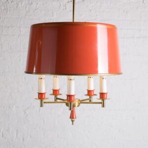 Luminária Pendente Em Metal E Latão