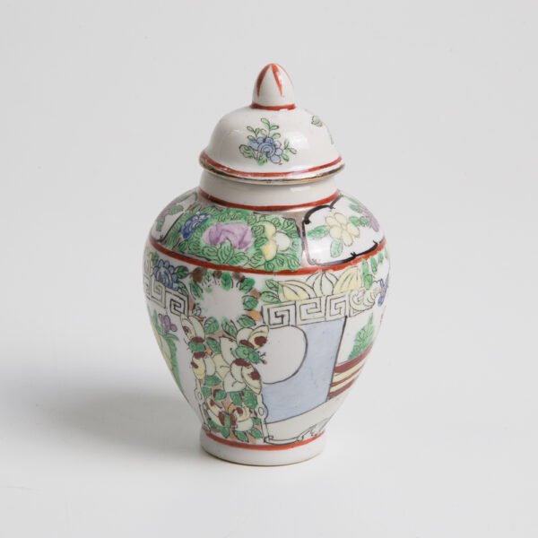 Potiche Em Porcelana Oriental - Imagem 3