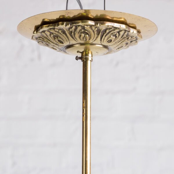 Lustre Pendente Em Bronze E Cristal Rosé - Imagem 2