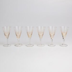 Conjunto de Cálices em Cristal