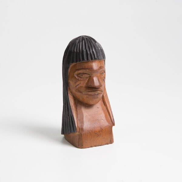 Busto de Índio em Madeira - Imagem 5