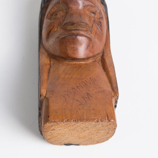 Busto de Índio em Madeira - Imagem 6