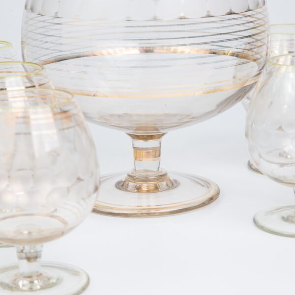 Conjunto de Poncheira e Taças em Cristal - Imagem 4