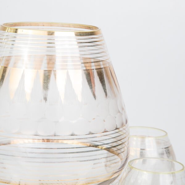 Conjunto de Poncheira e Taças em Cristal - Imagem 2