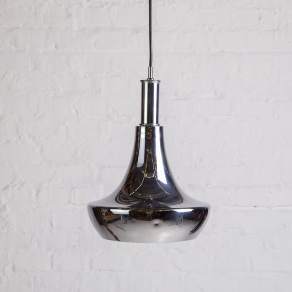 Lustre Pendente em Metal Cromado