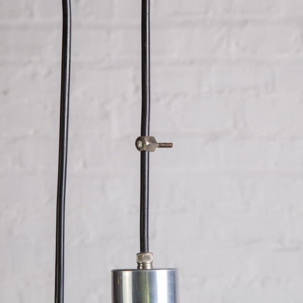 Lustre Pendente em Metal Cromado e Vidro Prensado - Imagem 3
